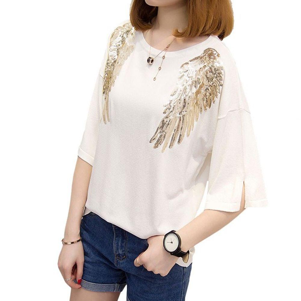 BACK2LIFE 1 Cặp Miếng Vá Quần Áo Hình Cánh Thiên Thần Màu Đen