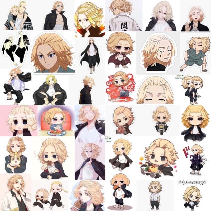 Sticker dán Mikey tokyo revevers 30 hình ép lụa khác nhau / hình dán Mikey