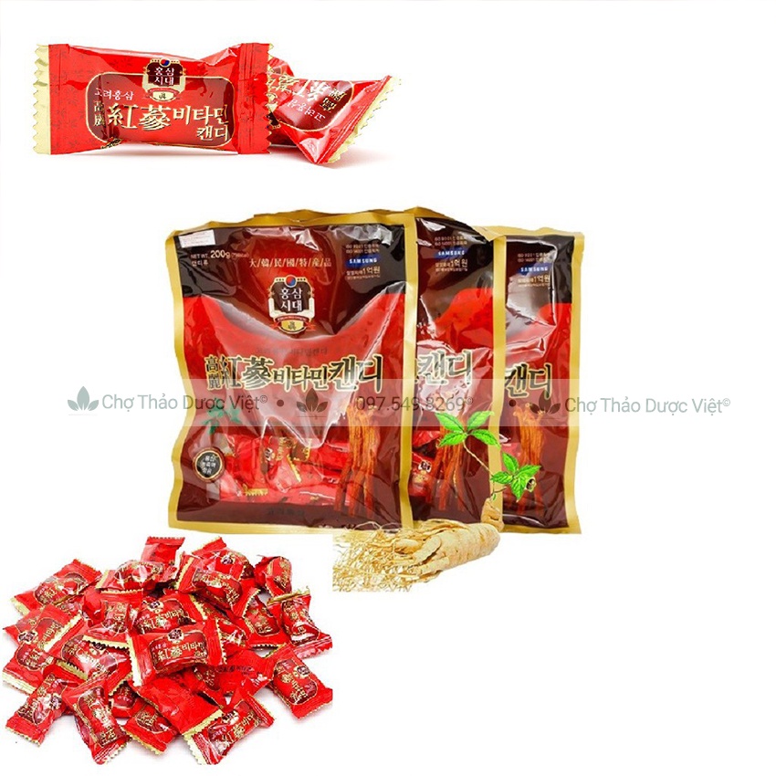 Kẹo hồng sâm Hàn Quốc - Chợ Thảo Dược Việt