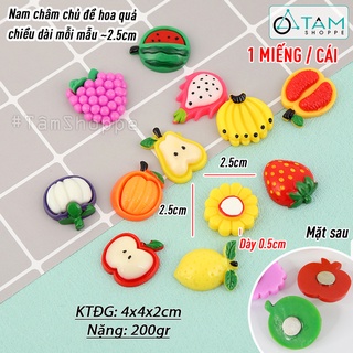 [NHỰA COMPOSITE]Nam châm hít tủ lạnh mô hình trái cây HTL-08