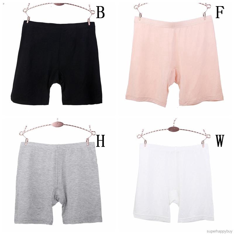 Quần short an toàn lưng cao vừa vải cotton modal mềm mại thoáng khí cho nữ