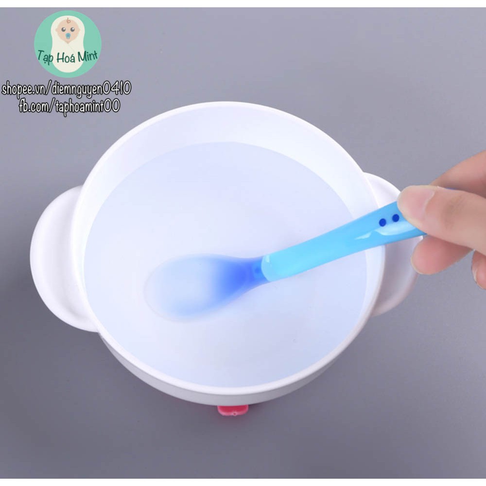 Muỗng Ăn Dặm Báo Nóng Silicone