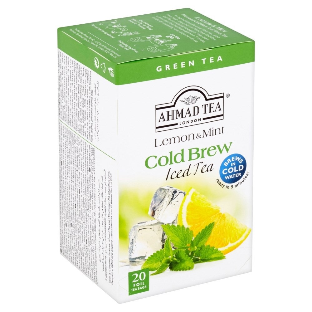 Trà xanh vị Chanh & Bạc Hà pha lạnh 42g/20 túi lọc date 2023