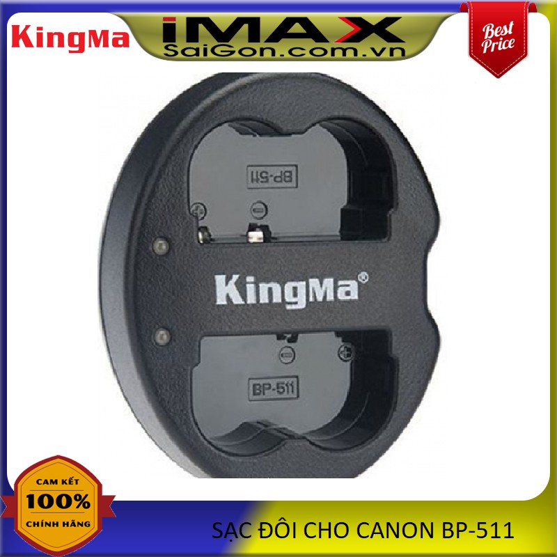 SẠC ĐÔI KINGMA THAY THẾ CHO PIN CANON BP-511