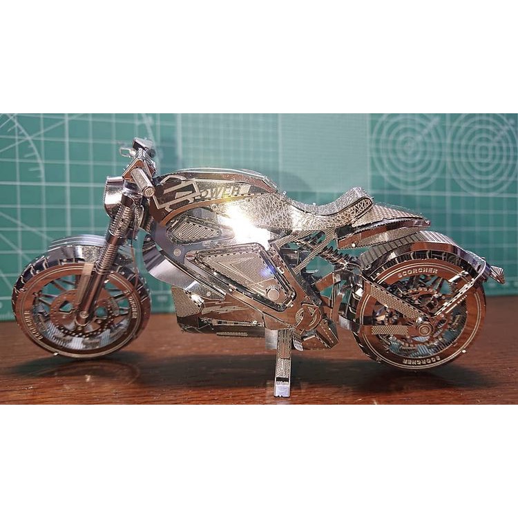 Mô Hình 3D Kim Loại Siêu Xe Mô Tô Harley Davidson (chưa ráp)