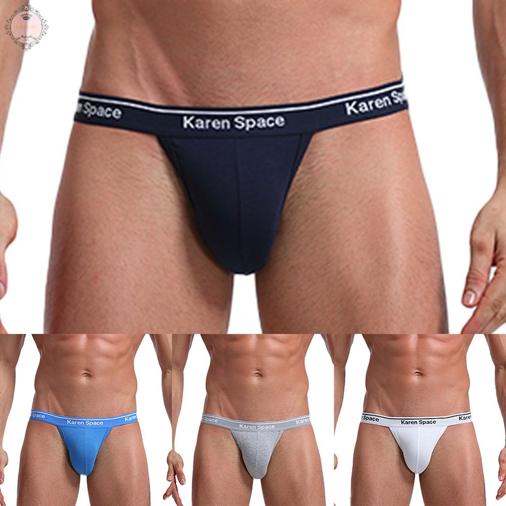 Mens Briefs Underpants Breathable Bulge Pouch Comfortable Cotton G-String