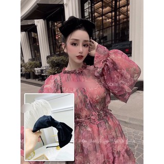 cài tóc nơ nhung