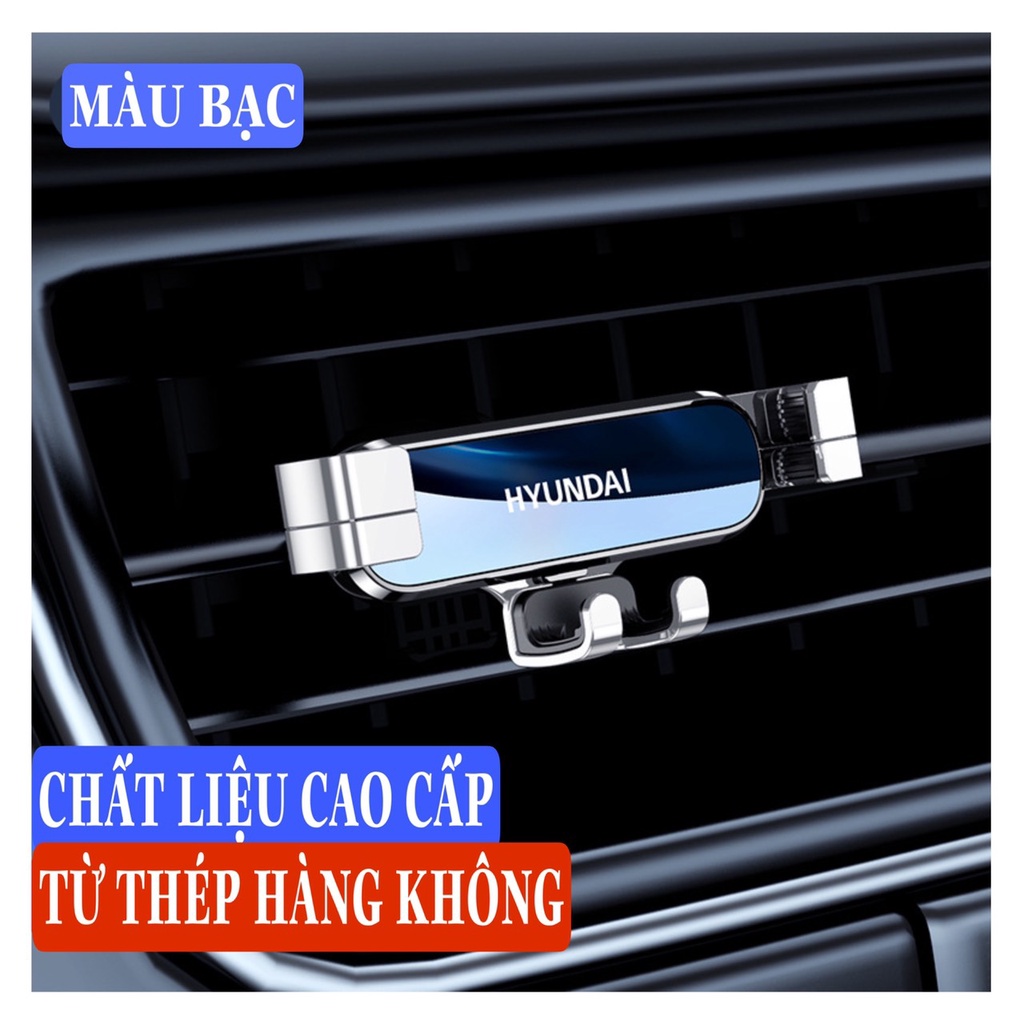 Giá đỡ điện thoại cao cấp Hyundai gắn cửa gió điều hòa ô tô xe hơi siêu nhẹ tự động điều chỉnh dành cho điện thoại