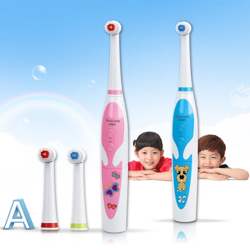 Bàn chải điện Procare KHB01 kids electric Tooth Brush cho bé từ 5 tuổi. Đầu bàn chải Procare KHB01 trẻ em