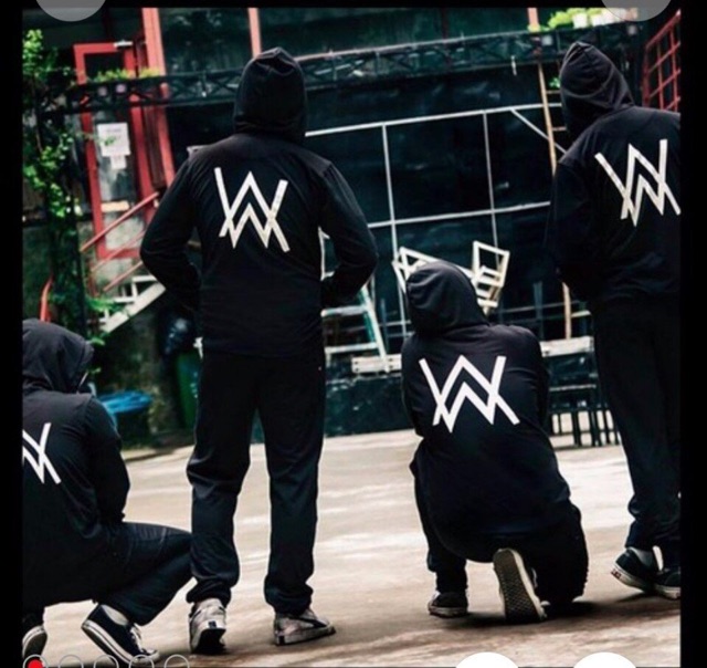 Áo khoác nỉ nam nữ in chữ Alan Walker