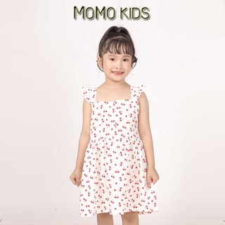 Váy đầm bé gái cherry cánh tiên cao cấp, đồ dễ thương cho bé gái từ 12-25kg