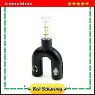 Cáp Chia Âm Thanh Hình Chữ U 3.5mm Kèm Mic