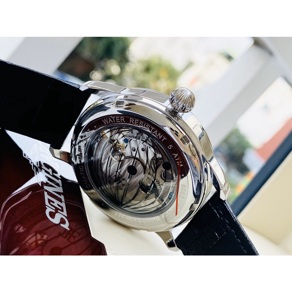 ĐỒNG HỒ NAM THOMAS EARNSHAW SUN AND MOON AUTOMATIC ES-8063-01 SIZE 43MM/ TỰ ĐỘNG LỘ CƠ/ CHUẨN XÁC/ 2 MÚI GIỜ/ CHỊU NƯỚC