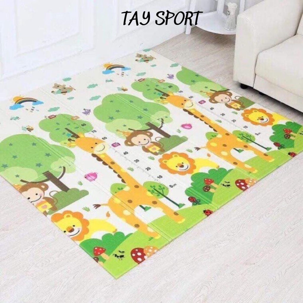 Thảm trải sàn bằng xốp XPE phủ silicon an toàn cho bé yêu tập bò vui chơi học tập dùng làm chiếu ngủ văn phòng