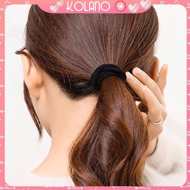 Chun buộc tóc KOLANO dây buộc tóc nỉ co giãn đơn giản xinh xắn cho mọi lứa tuổi FAH-001360