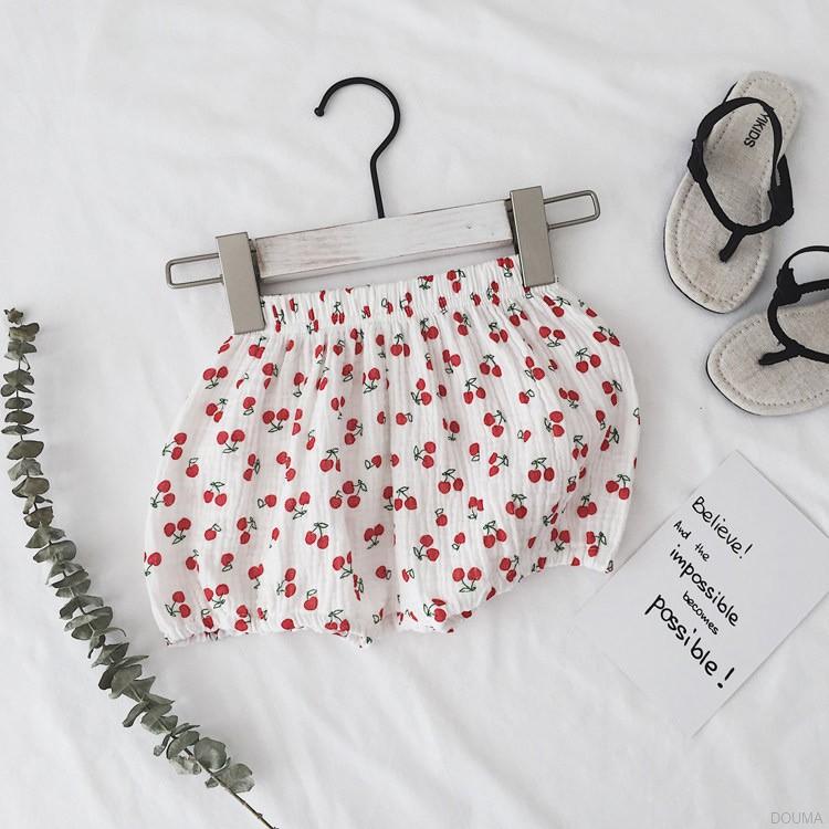 Quần Đùi Vải Cotton Co Giãn Họa Tiết Đa Dạng Đáng Yêu Xinh Xắn Dành Cho Bé