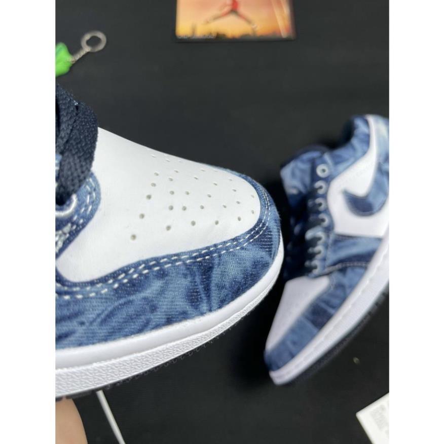 Hàng sẵn kho-Giày Sneaker Jordan Low Vải Bò Cao Cấp 1.1 Trung Full Box | BigBuy360 - bigbuy360.vn