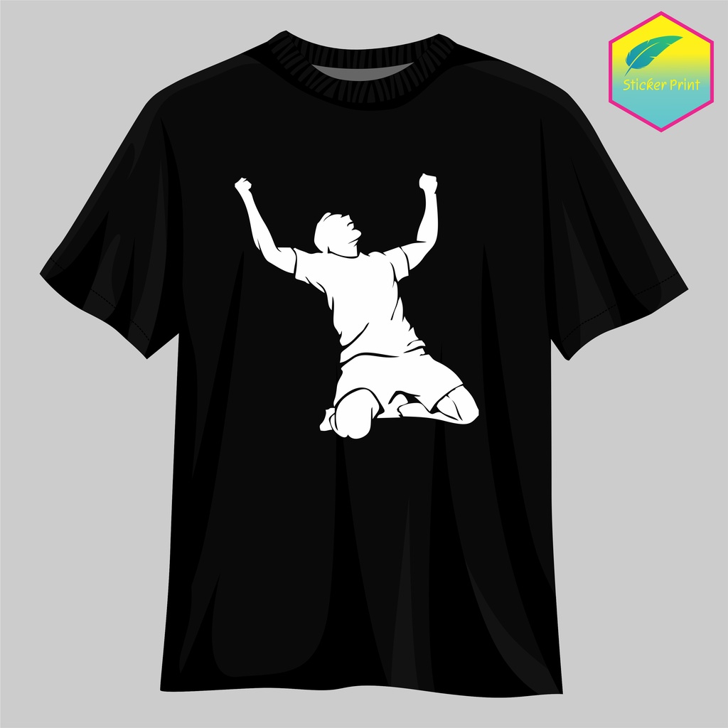 Hình Cầu thủ đá bóng ăn mừng nhiều mẫu, 2 màu,nhiều kích thước