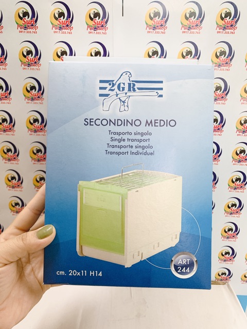 Lồng vận chuyển chim 244 size 18cm