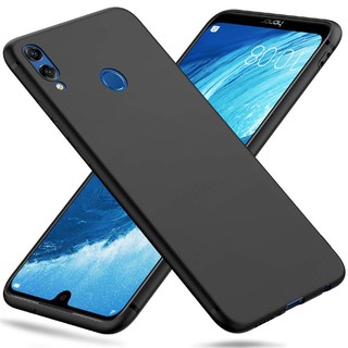Ốp điện thoại TPU silicon mềm và nhám màu đen cho Huawei Honor 8X Max