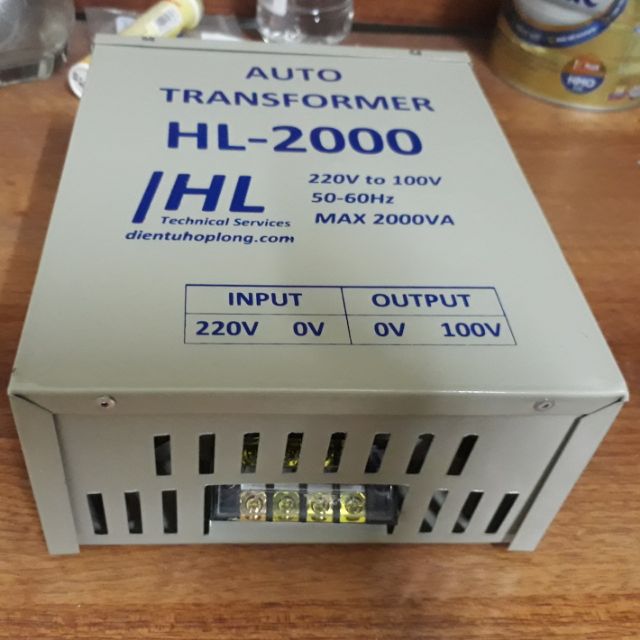 Biến áp hạ áp từ 220v xuống 100v công suất 2kva