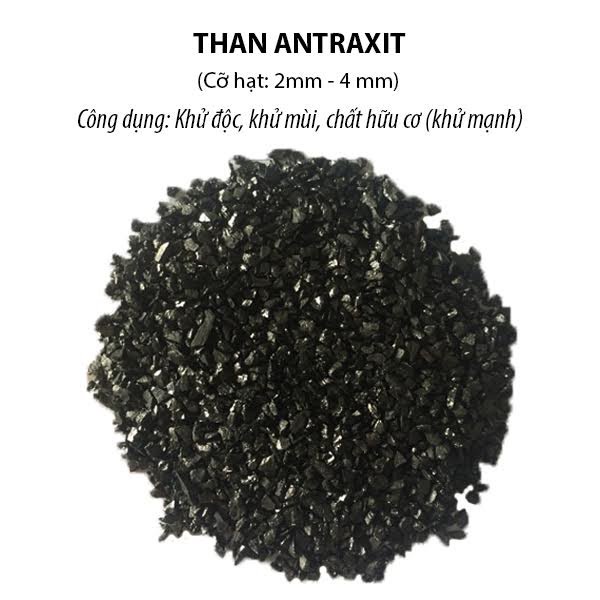 1Kg Than hoạt tính Antraxit lọc nước bể cá, nước sinh hoạt