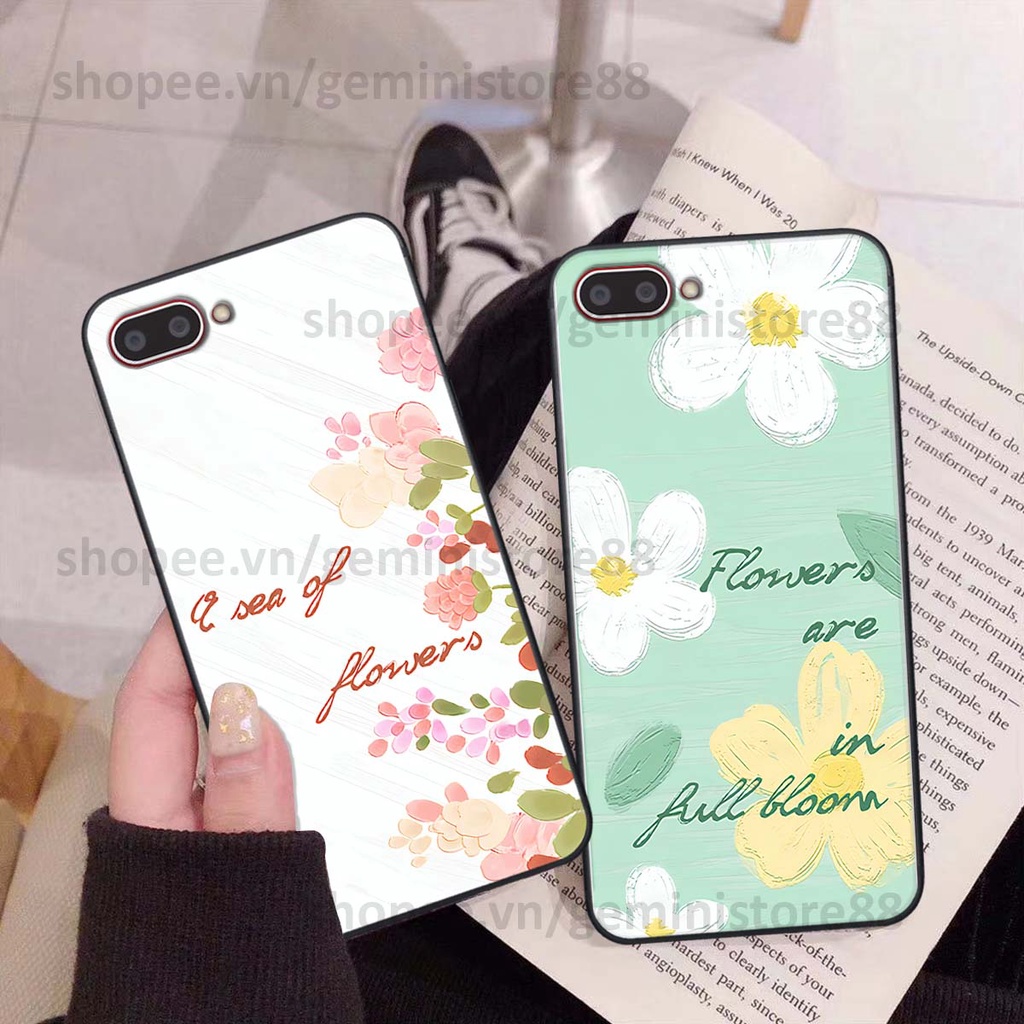 Ốp Oppo A3s / A1k in hình hoa lá nhiều màu sắc siêu đẹp, siêu xinh, siêu cá tính