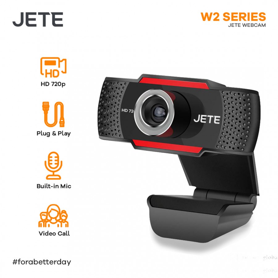 Webcam Jete W2 Hd 720p Có Giá Đỡ Và Kẹp Giữ | BigBuy360 - bigbuy360.vn