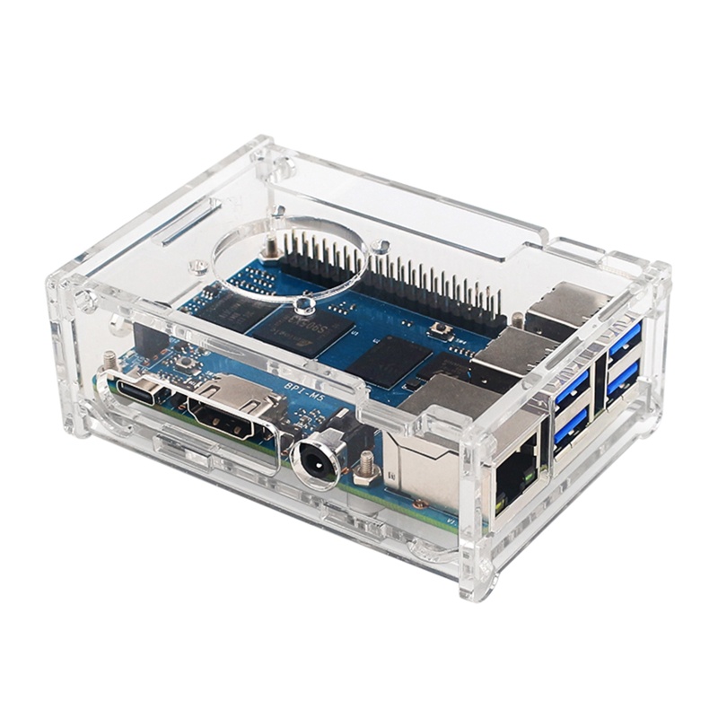 Bảng Mạch Phát Triển LI BPI-M5 M4 Bằng Acrylic Trong Suốt Cho Banana Pi M4 M5