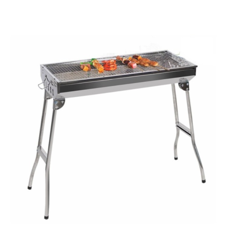 Lò nướng than chất liệu inox ngoài trời BBQ 73x33x71cm - ShopToro - AsiaMart