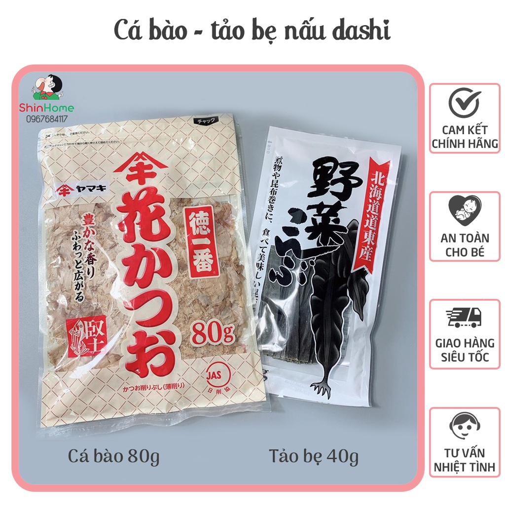 CÁ BÀO TẢO BẸ nấu nước Dashi cho bé ăn dặm