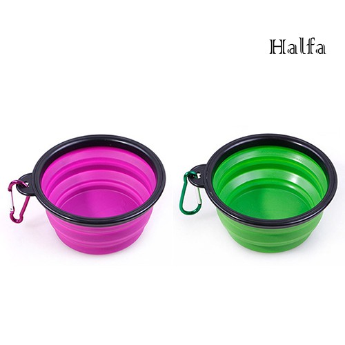 Bát Silicon Gấp Gọn Đựng Thức Ăn / Nước Uống Cho Thú Cưng
