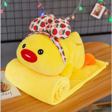 LOẠI đẹp: Bộ chăn gối văn phòng ,Gấu bông kèm mền đẹp cho bé 2in1-quà tặng-kèm ảnh thực