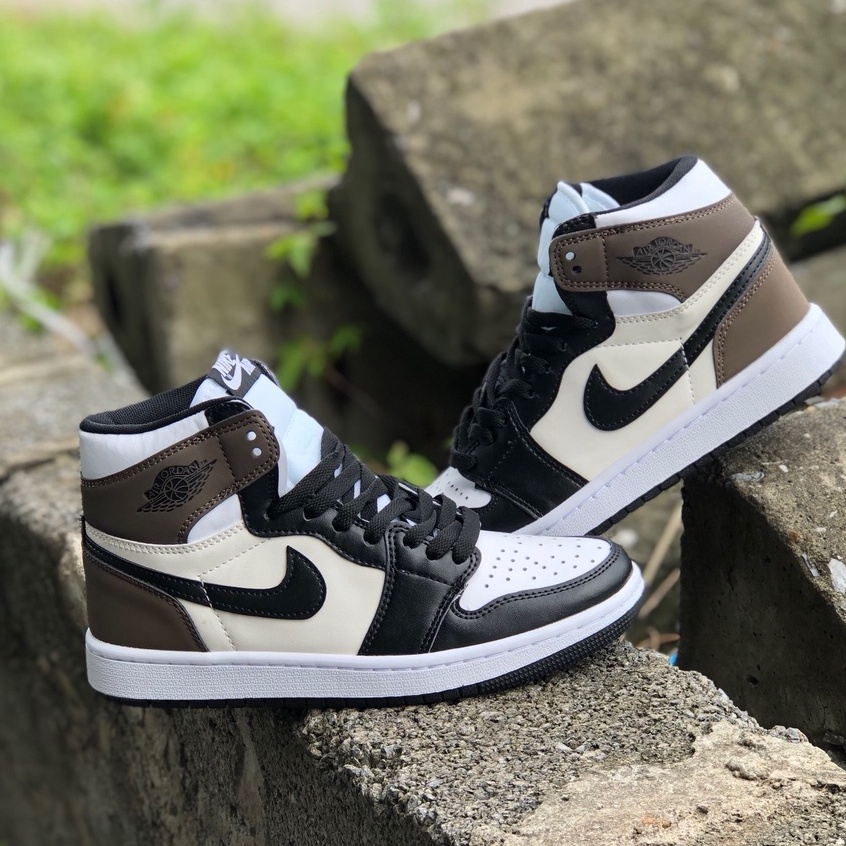 Giày jordan 1 cổ cao panda màu đen Trắng,Giày thể thao Jordan 1 High Twist ( Panda ) Đen Trắng