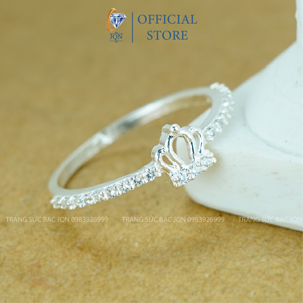 Nhẫn Bạc Nữ JQN N38 Mẫu Nhẫn Vương Miện Nhỏ Xinh