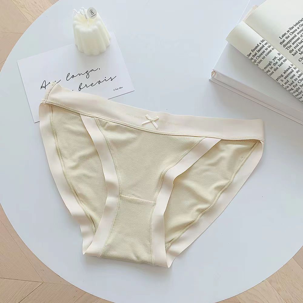 111219 Quần Lót Cotton Không Đường May Thoáng Khí Cho Nữ