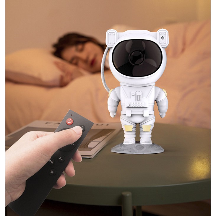 Đèn Ngủ Robot Chiếu Hình Bầu Trời Sao Nhiều Màu Tùy Chọn Phi Hành Gia - Bầu Trời Galaxy Trang Trí Phòng Ngủ Cho Bé