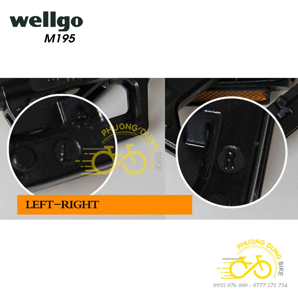 Pedan bàn đạp xe đạp WELLGO M195