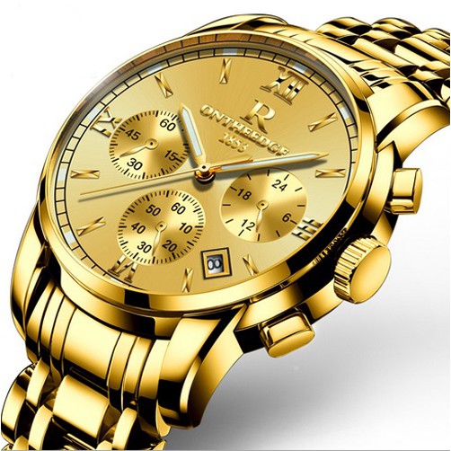 Đồng hồ nam dây thép đặc 6 kim cao cấp Ontheedge | BigBuy360 - bigbuy360.vn