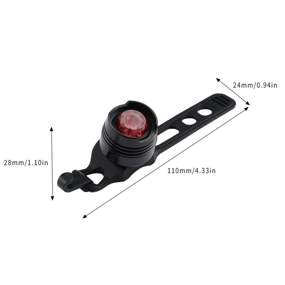 Đèn LED cảnh báo ban đêm gắn sau yên xe đạp tiện dụng