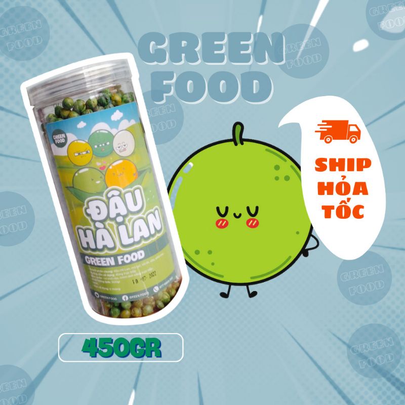 Đậu hà lan tỏi ớt giòn rụm 450gr, càng ăn càng nghiện.