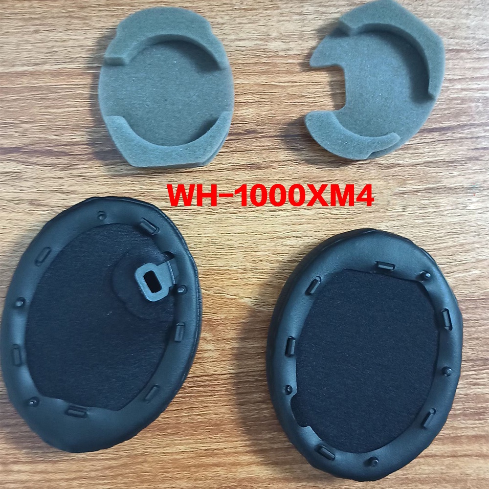 Mút Xốp Hoạt Tính Phối Da Mềm Cách Âm Dành Cho Tai Nghe Sony WH-1000XM4 (WH1000XM4)