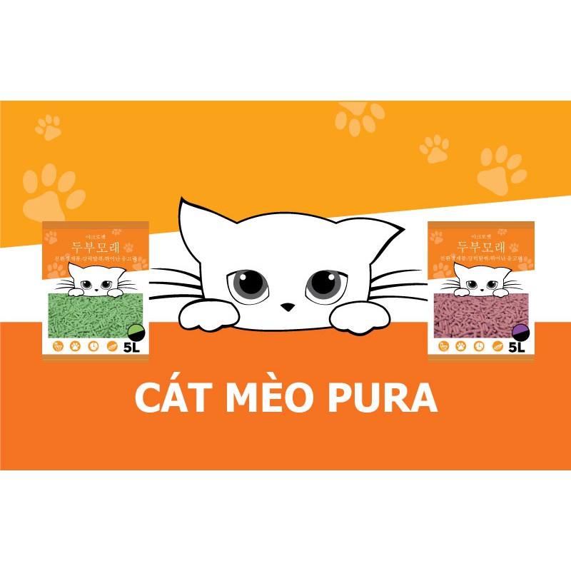 Cát Vệ Sinh Đậu Nành Cho Mèo PURA (100% Tự Nhiên)