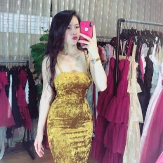 Đầm body chéo lưng