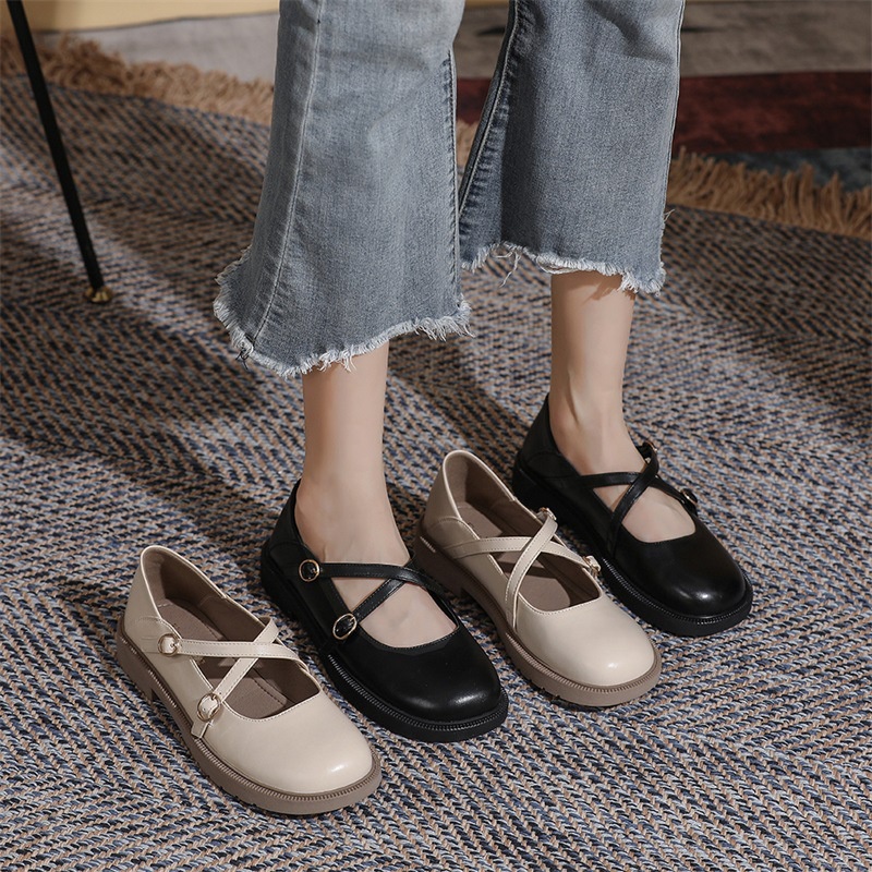 (Hàng có sẵn) Giày Mary Jane mũi tròn cao cấp BIG SIZE 40-43 [N27]