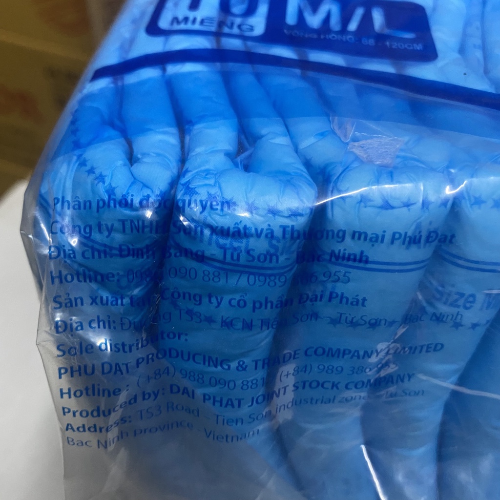 Tã dán người già Phú Đạt hàng trần túi 10 miếng ML tiết kiệm,bỉm thấm hút tốt, chống hăm