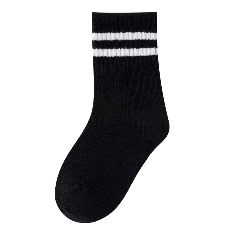 Vớ Cotton Thể Thao Họa Tiết Kẻ Sọc Cho Bé Trai &amp; Gái Từ 3-18 Tuổi