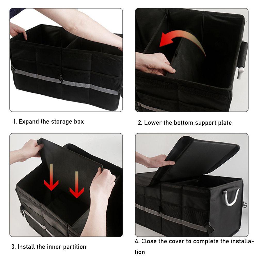 Myrongvn Túi Đựng Hành Lý Hành Lý Xe Hơi Sức Chứa Lớn Có Thể Gấp Lại Phản Quang Khẩn Cấp