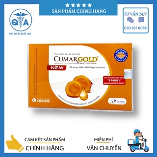 CUMARGOLD New - Nano tinh bột nghệ - Hỗ trợ cho người bị viêm loét dạ dày  Hộp 30 viên  
