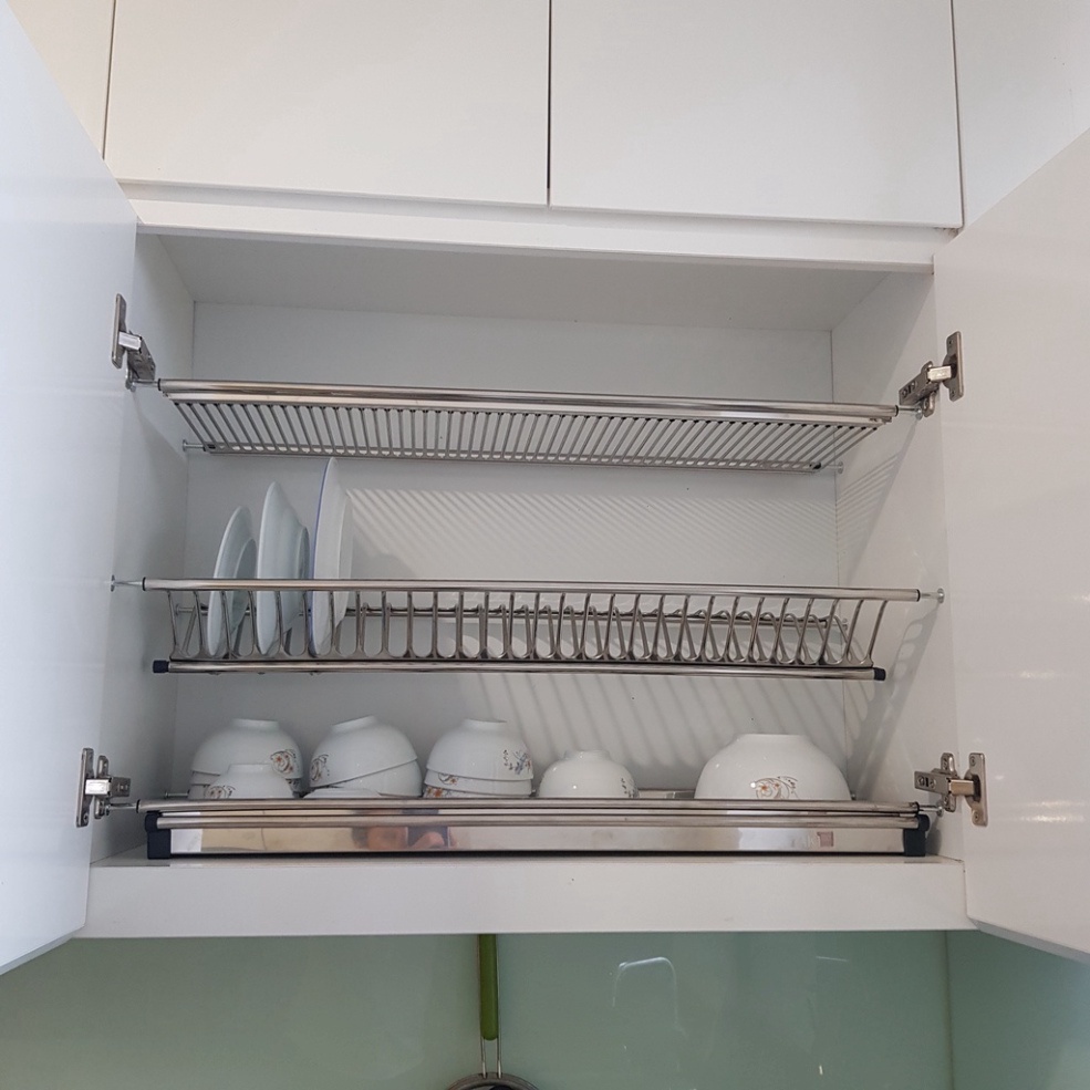 Giá Bát Cố Định Dạng Chữ V Tủ Bếp INOX 304 - BẢO HÀNH VĨNH VIỄN